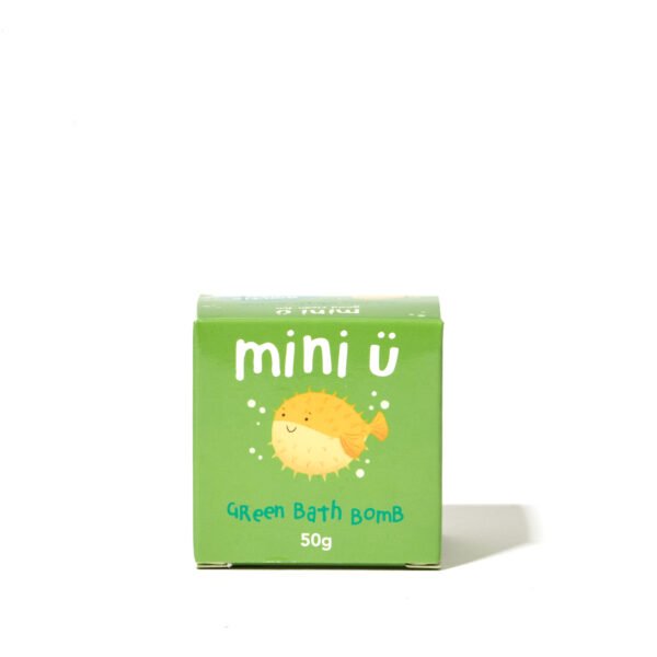 Mini-U Green Bath Bomb 50g, Žalios spalvos vonios burbulas