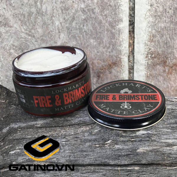 Pomade Lockhart’s Fire And Brimstone Matte Clay matinis molis 85g. - Image 2