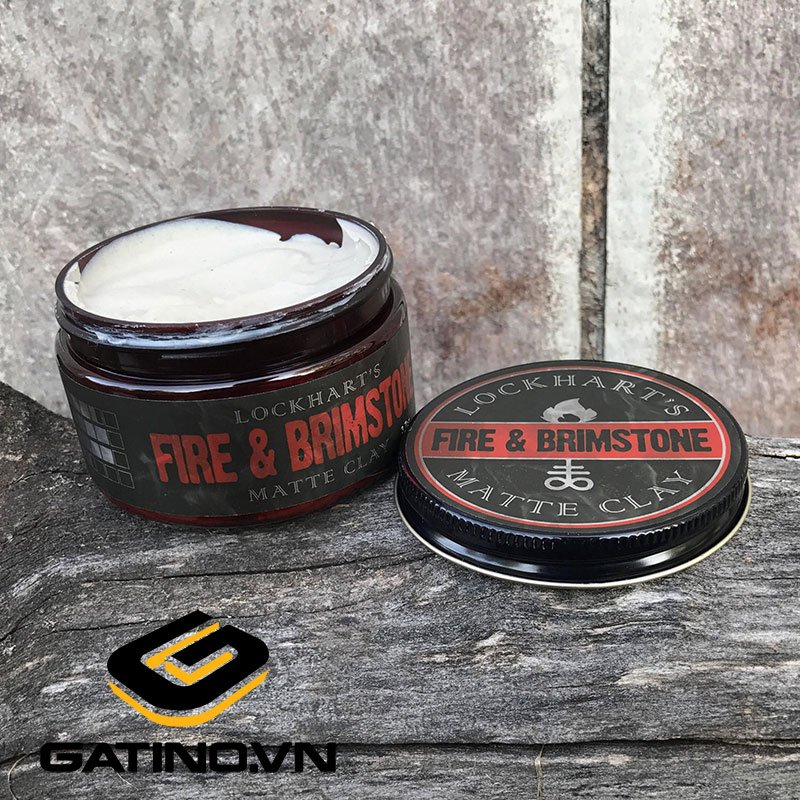 Pomade Lockhart’s Fire And Brimstone Matte Clay matinis molis 85g. - Image 2